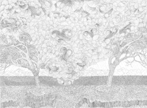 Folate di vento tra gli alberi 2010 (33x46)